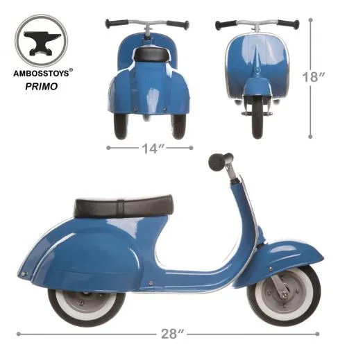 Ambosstoys Primo ride-on Scooter Blue