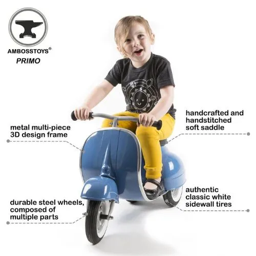 Ambosstoys Primo ride-on Scooter Blue