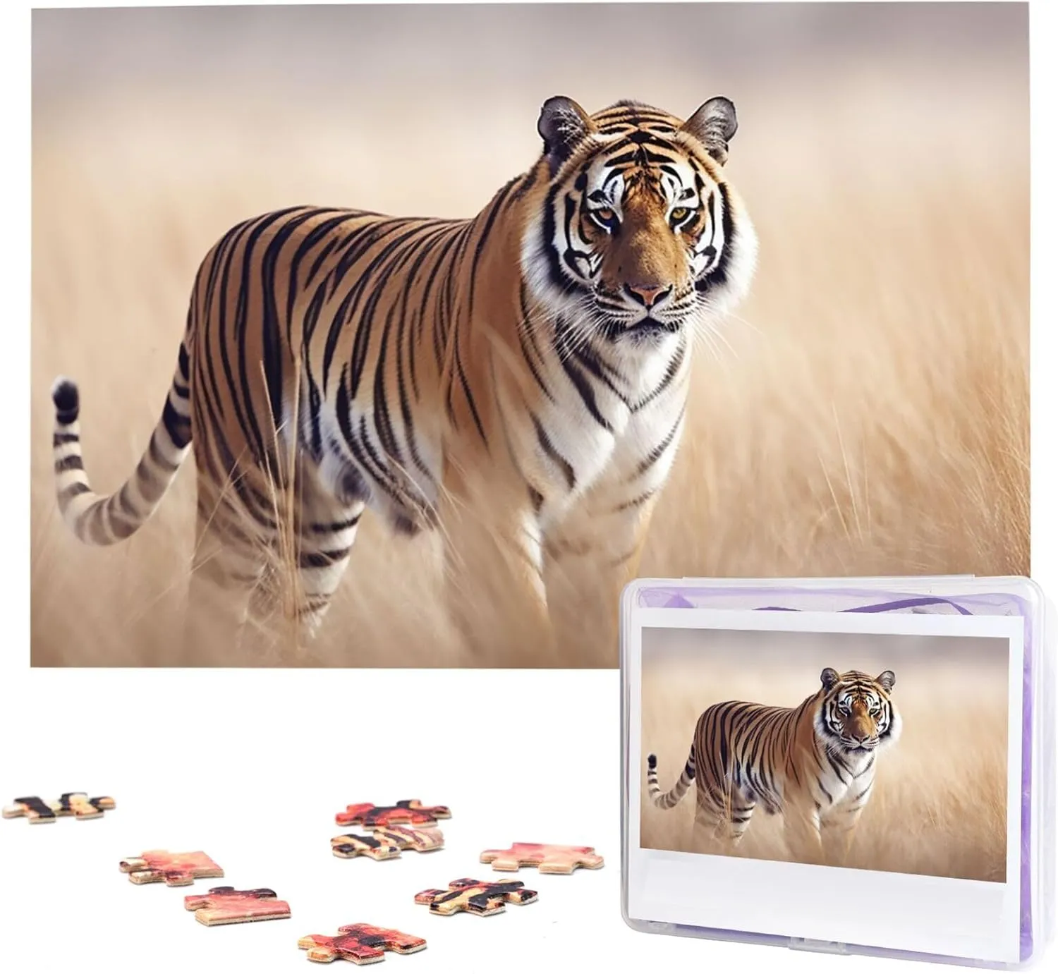 amenity lifelike attentive malleable trial elusive for Adult Wedding Tiger Walking in The Grassland Jigsaw Puzzle 1000 Piece Wooden Jigsaw Puzzles Personalized Picture Puzzle Custom Jigsaw Puzzles 