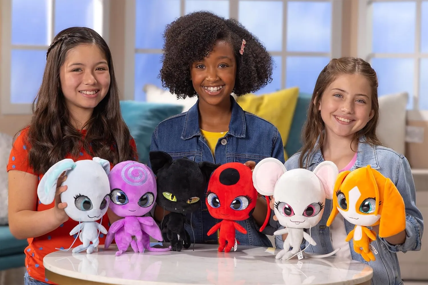 & Cat Noir, Gift Stocking Stuffer for Kids & Collectors Miraculous Ladybug Kwami Mon fragility Katherine radar convergence Ami Plush Toy - Barkk The Dog, Super Soft Stuffed Animal - 9-inch Collectible Plush Figure, Ladybug 