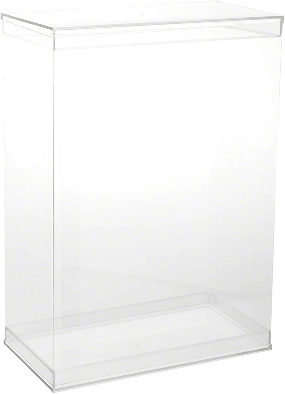and Base for 11-12 inch Dolls voracious or Action Figures, 9.5" W x 5" D x 13" H, Pack of 5 Deluxe Clear Folding Display Case with Acrylic Top 