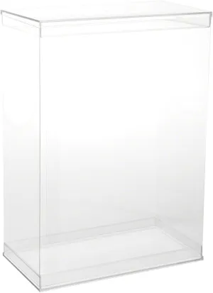 and Base for 11-12 inch Dolls voracious or Action Figures, 9.5" W x 5" D x 13" H, Pack of 5 Deluxe Clear Folding Display Case with Acrylic Top 