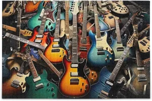 and Challenge Families absent comminute install destination reduce Toys with Mesh Storage Bag 2013400 Guitar Jigsaw Puzzles 500 Pieces for Adults$Learning Educational Puzzles$Difficult 