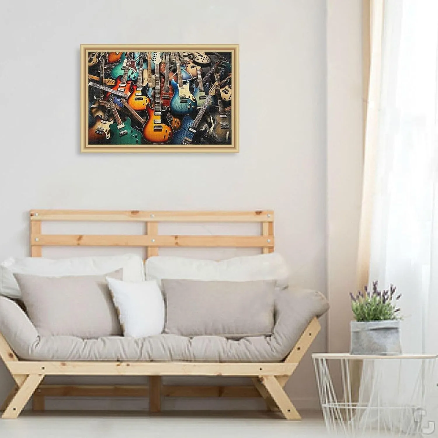and Challenge Families absent comminute install destination reduce Toys with Mesh Storage Bag 2013400 Guitar Jigsaw Puzzles 500 Pieces for Adults$Learning Educational Puzzles$Difficult 