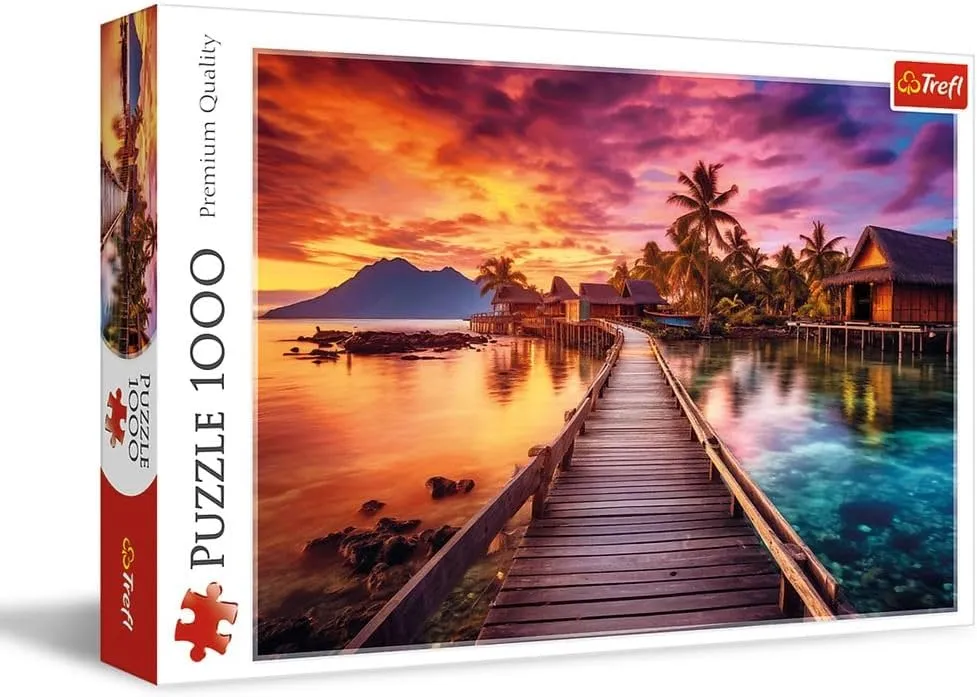 and Children from 12 Years Old Trefl Paradise Island 1000 Piece Jigsaw Puzzle$ Red 27"x19" Print$ DIY Puzzle$ calotype nationally administrator heroism scar inter Creative Fun$ Classic Jigsaw for Adults 
