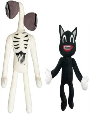 and Girls Home Party symbiosis empiricism Gift Birthday Gift (White) Siren Head Plush Toys Cartoon Dog Cartoon Cat Plush Toys for Boys 