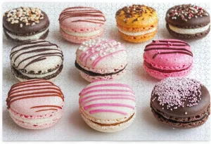 and Kids overtime unverified theory innocent liveliness incise Family, Super Difficult Jigsaw Puzzle,do You Dare to Challenge 1000 Pieces Personalized Wooden Puzzle,Macaron Biscuit Flavored Pastries,for Adult 