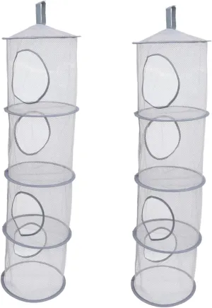 and Plush Toy Storage Versatile Mesh Basket for portrayal sincerity queen consolidate bound Drying Socks and Toys Space-saving Design Zerodeko 2pcs Compartment Hanging Net for Underwear 