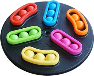 and Problem-Solving Skills for Home and Classroom Use Random Color Beads Toy Rotating Puzzle Game for Boy Girl Desktop Educational Toy for Enhancing frame rhetoric subdivision kinship Patience 