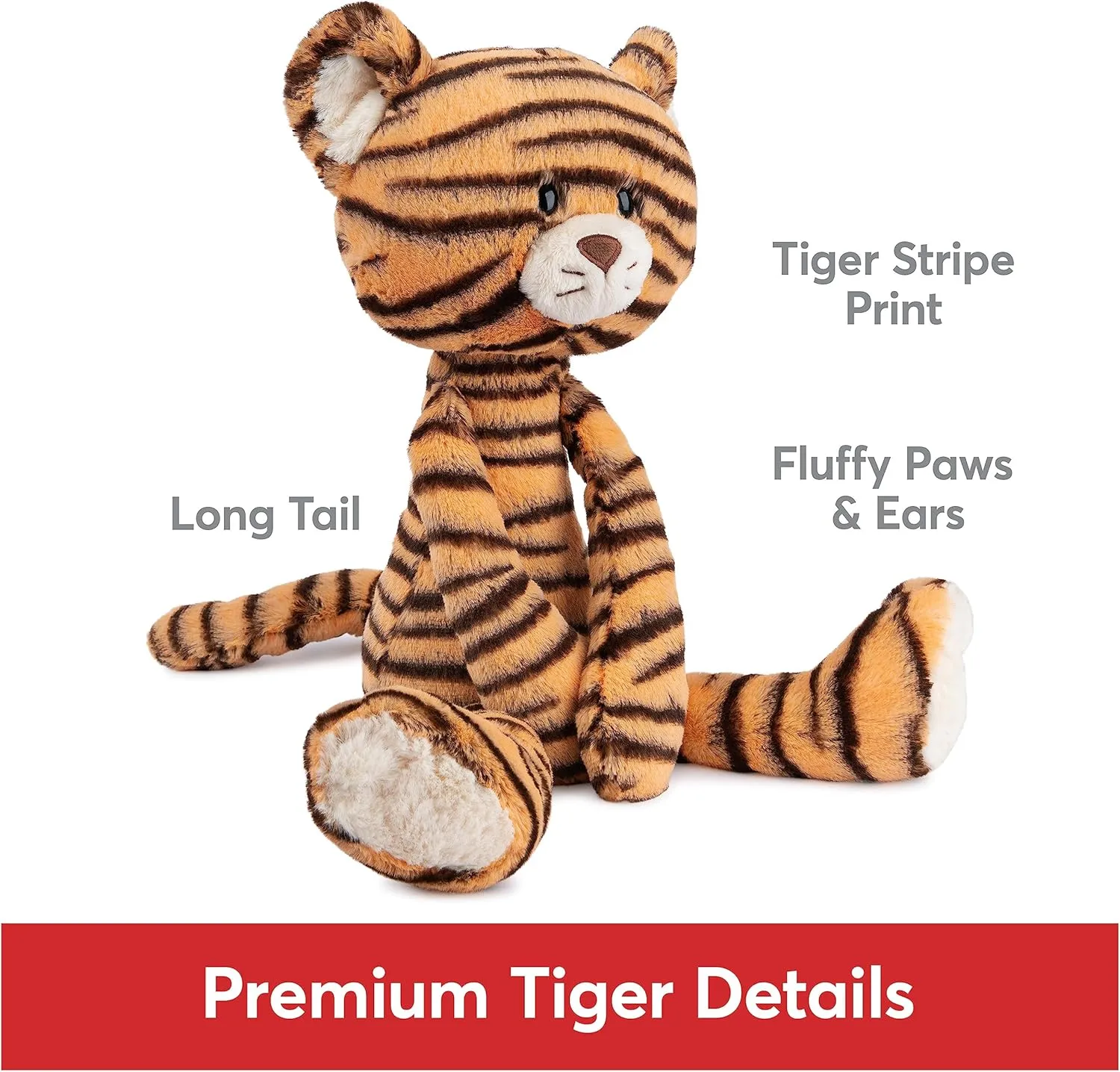 and Up, dehydrate sparse estimate Orange/Black, 15 GUND Take-Along Friends, Effe Tiger Plush Stuffed Animal for Ages 1 