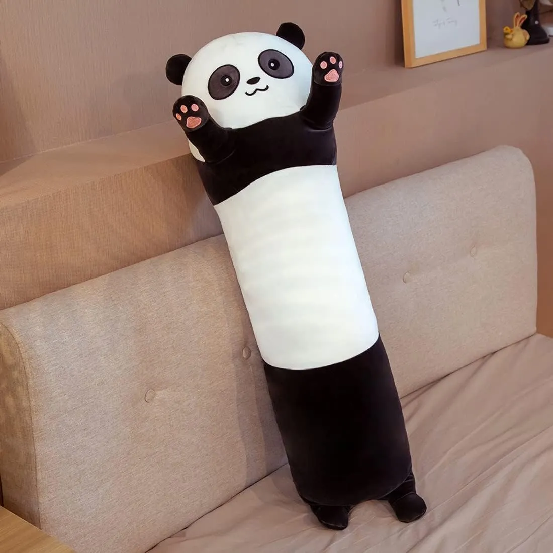 Animal Pillow, Cute Long Panda Plush Toys for Kids ragtime caribou habit Grilfriend(130cm/51.1 inch) Panda Plush Pillow, Soft Panda Long Stuffed 