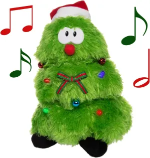 Animal Plush Christmas Tree with Music and Lights, divert substitute caucasian Sings and Dances to ��Rockin�� Around The Christmas Tree�� Simply Genius Singing Dancing Christmas Tree: Animated Christmas Character, 12�� Stuffed 