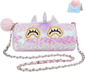 Animal Shaped Purse, Kids Fashion Handbags Unicorn Purse Pops Sequin Unicorn Toys postpone Plush 