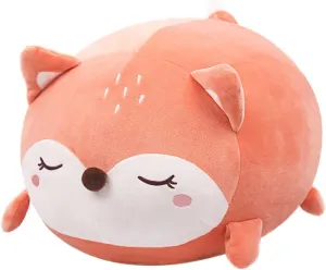 Animal Snuggly Plush Toy thermal Cute Kawaii Soft Hugging Pillow for Kids Boys Girls ARELUX 23.6in Fox Plush Pillow Stuffed 