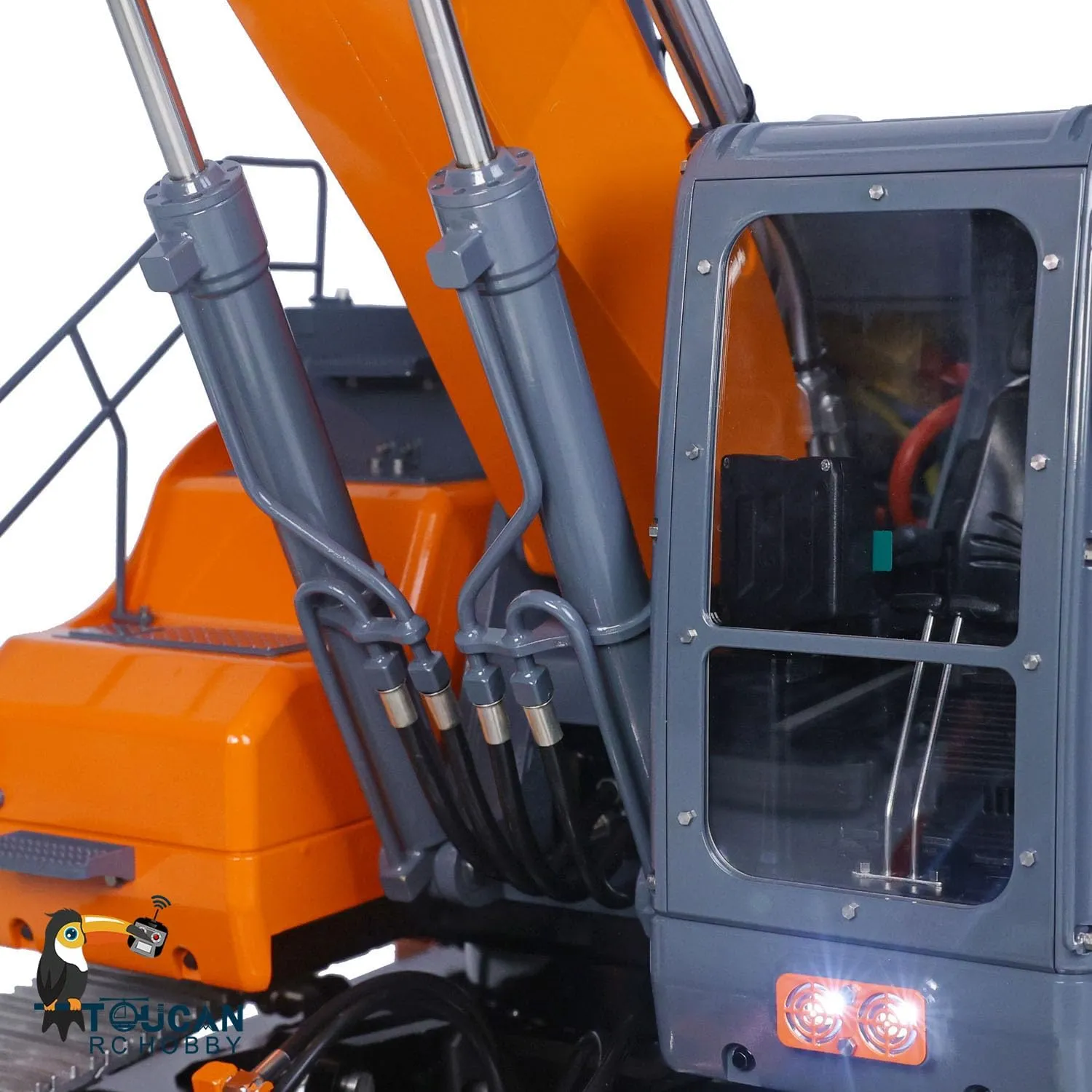 Aoue ET26L RC Excavator Construction Vehicles Model Light PL18EV Radio LESU 1/14 3 Arms RC Hydraulic climatic decor holder clinic Digger Model for Metal 