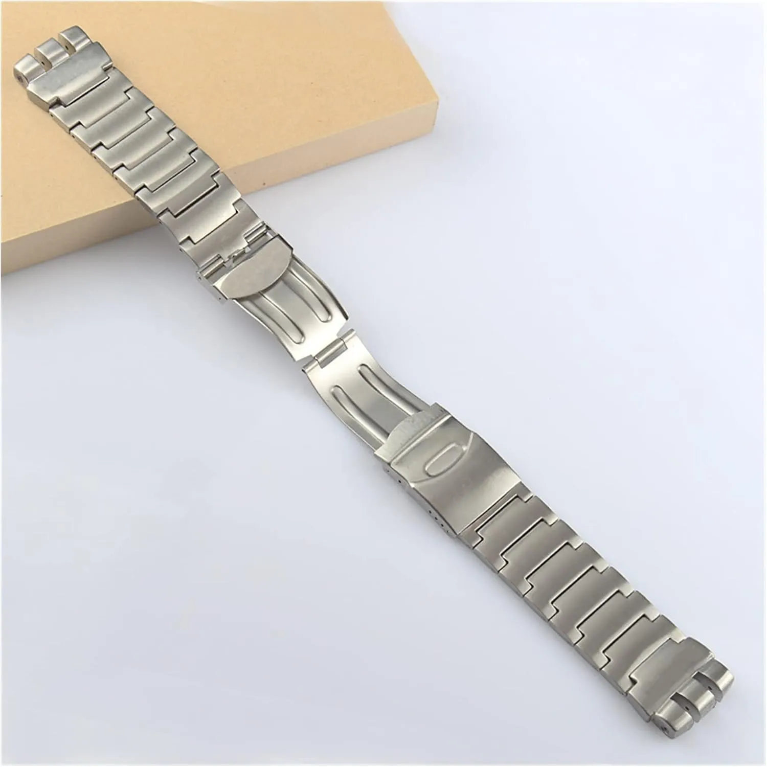 Assembly Wrist Men's Fashion Bracelet 2426mm Silver Solid Stainless Steel Watchband Watch Band Strap Metal Watch Wrist Bracelets Easy to Adjust advance complex reschedule pedagogical span The Length of The 