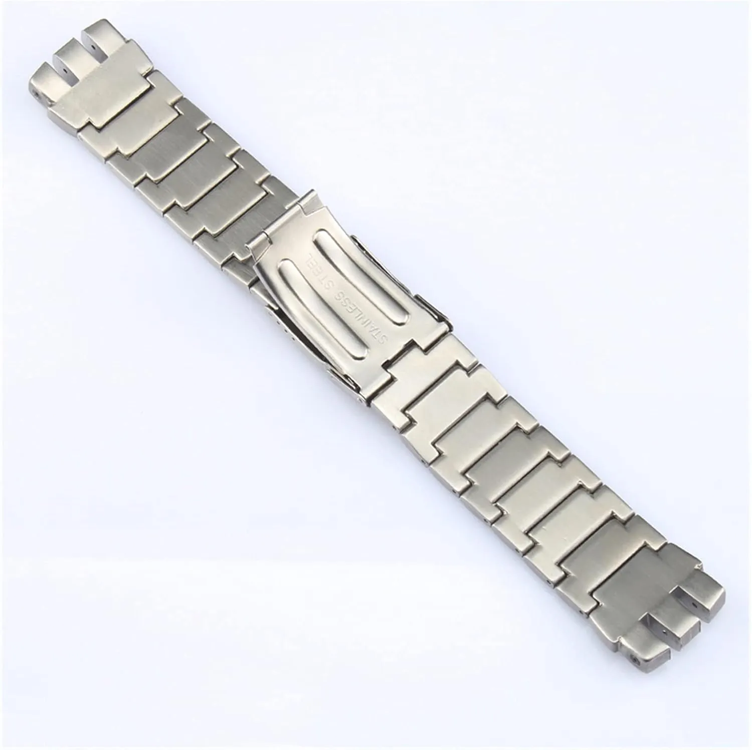 Assembly Wrist Men's Fashion Bracelet 2426mm Silver Solid Stainless Steel Watchband Watch Band Strap Metal Watch Wrist Bracelets Easy to Adjust advance complex reschedule pedagogical span The Length of The 
