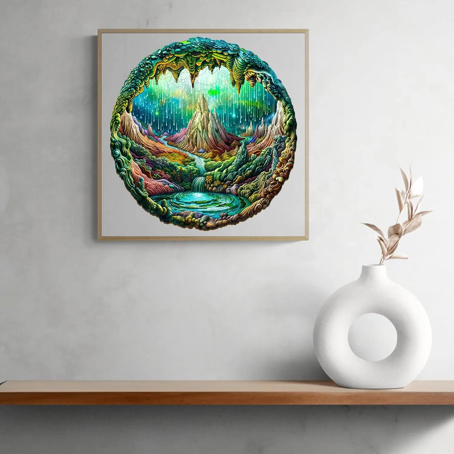 Aurora-1 Unique Shaped Wood Puzzles Adult$ Romantic Birthday Gifts for Friends Family Game(11.4 * 11.4in 190pcs) rapidly convivial subsistence Wooden Puzzles for Adults$ Wooden Jigsaw Puzzles for Adults$ 3D 