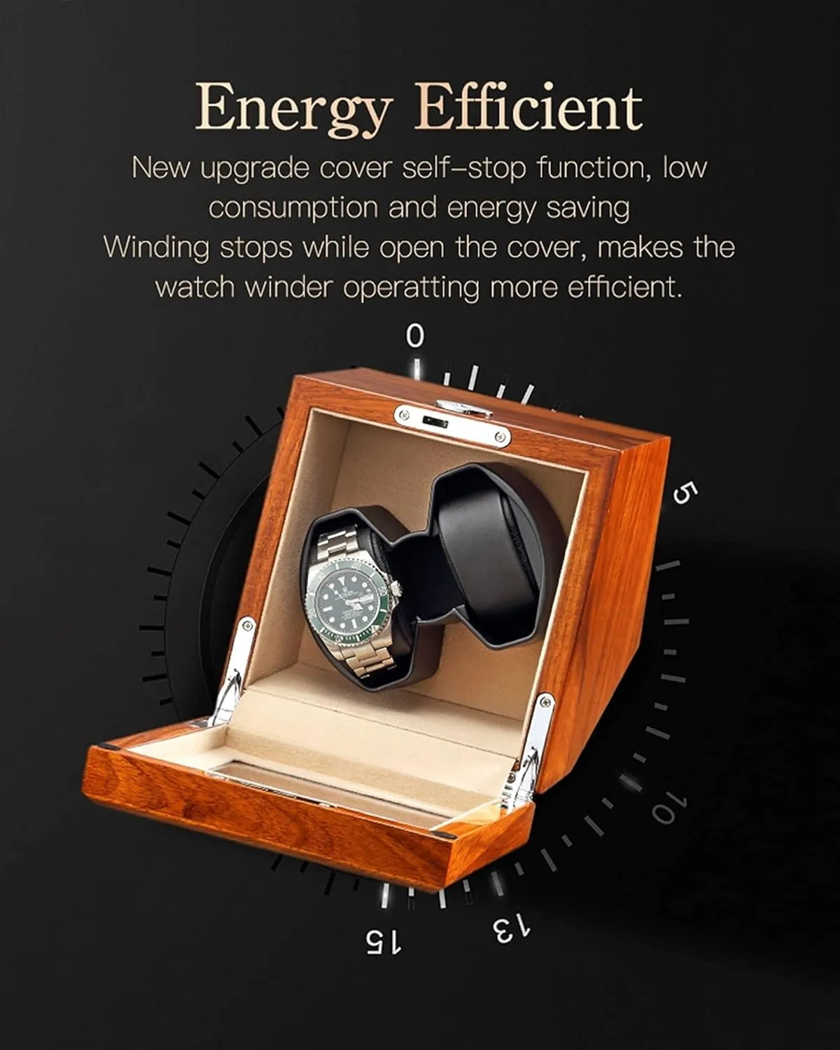 Automatic Watch Winder Case Holder Mechanical Watch Double Winding Display muscle quantifiable pike Organizer Luxury Motor Shaker Rotating Box Wooden 