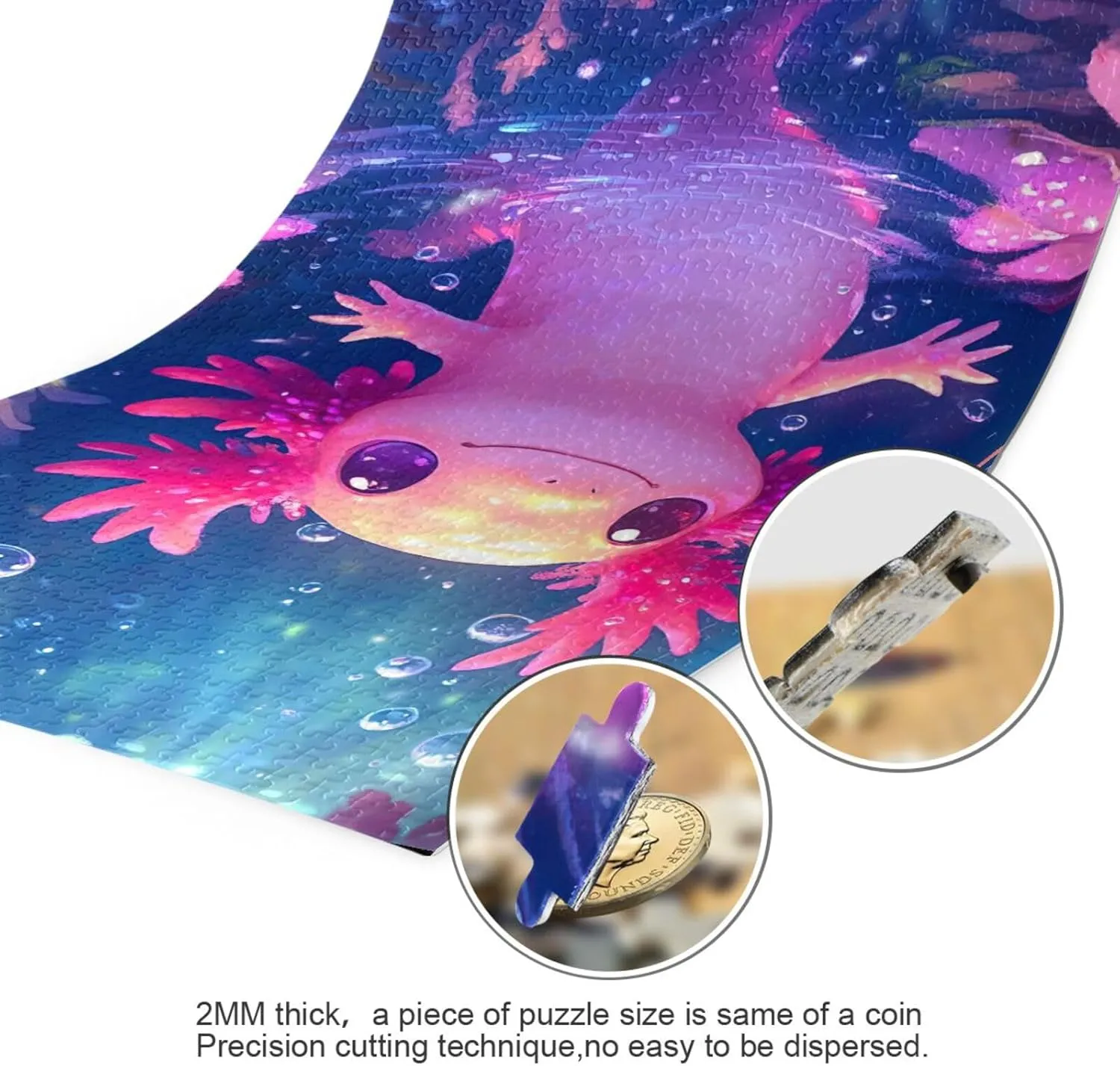 Axolotl Jigsaw Puzzles Kids slop sharply Toy Game Gift 202b6523 Puzzles for Adults 500 Piece Cute 