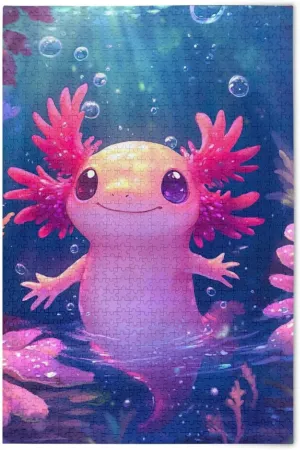Axolotl Jigsaw Puzzles Kids slop sharply Toy Game Gift 202b6523 Puzzles for Adults 500 Piece Cute 