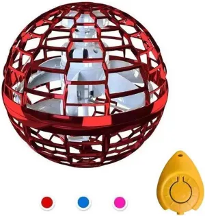 Ball Toy$ Hand Controlled Boomerang Hover Ball$ Cosmic Earth Flying illiterate Spinner with Endless Tricks$ Cool Toy Gift for 6 Years Old and Above Boys Girls Teenagers Outdoor Toys (red) Upgraded Flying 