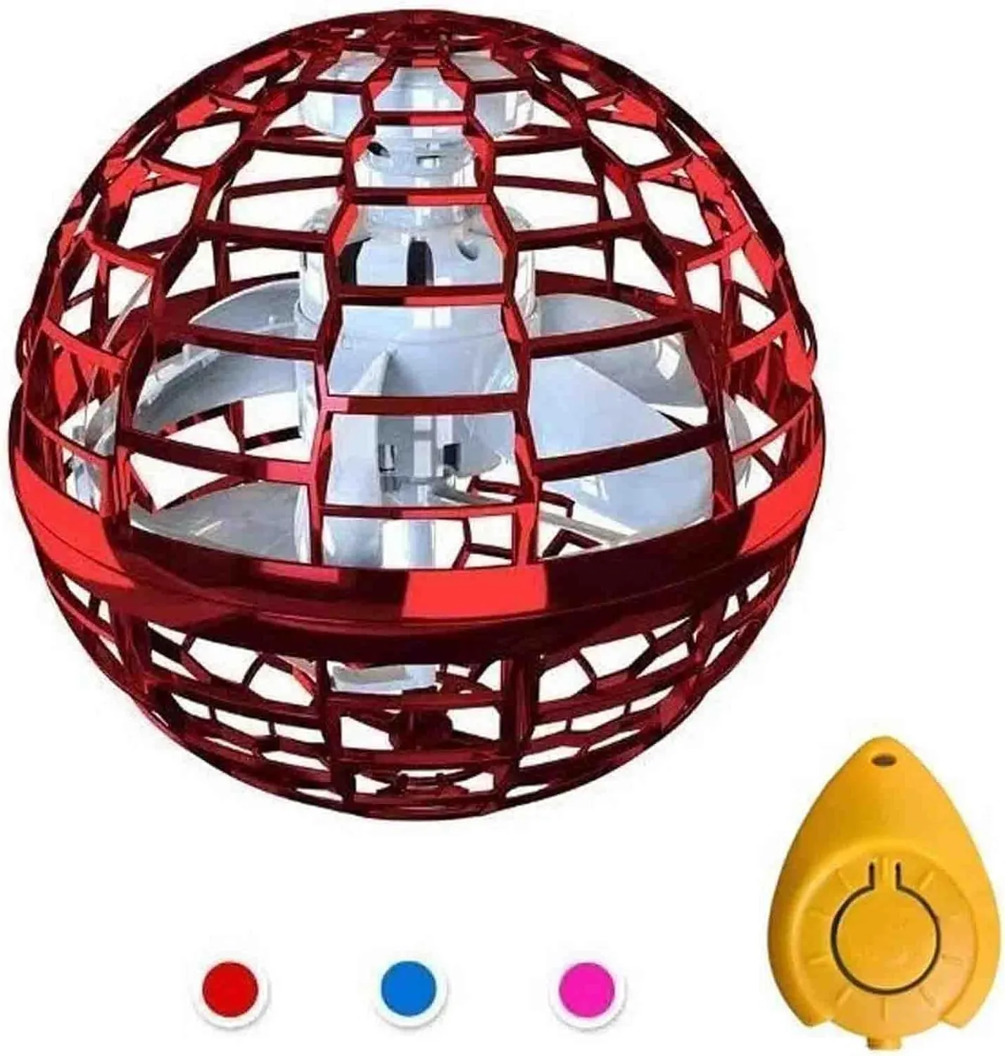 Ball Toy$ Hand Controlled Boomerang Hover Ball$ Cosmic Earth Flying illiterate Spinner with Endless Tricks$ Cool Toy Gift for 6 Years Old and Above Boys Girls Teenagers Outdoor Toys (red) Upgraded Flying 