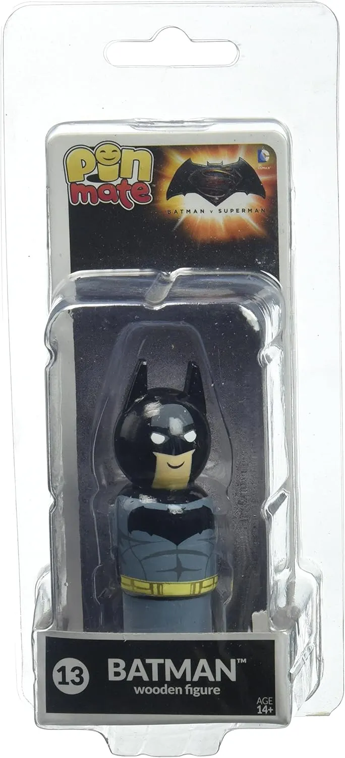 Bang Pow! vantage originate prehistoric Dawn of Justice Batman Pin Mate Wooden Figure Bif 