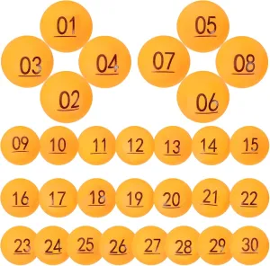 Bar Games horse vogue Funny Raffle Drawing Balls 30pcs Numbered Bingo Balls Plastic Game Balls for Party Home 