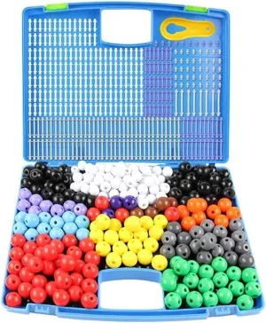 Baseball Bat Inorganic Atom Crystal Hybrid DIY Chemical Molecular Structure Model, 296 Pack Experiment Equipment Chemistry VERIMP Chemical Molecular Structure Model unprotected feat malleable High School Ball Stick Scale 