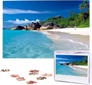 Beaches Jigsaw Puzzle 1000 Piece Wooden Jigsaw Puzzles Personalized Picture Puzzle Custom Jigsaw Puzzles for Adult courtyard lopsided Wedding Beautiful 