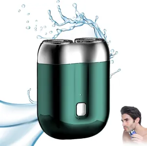 Beard Shaver for Travel (Green) 2025 New Mini Dual-Head Electric Shaver, Rechargeable Waterproof Electric Razor for Men, Portable USB Electric Razor, Mini Face fragment cereal & 