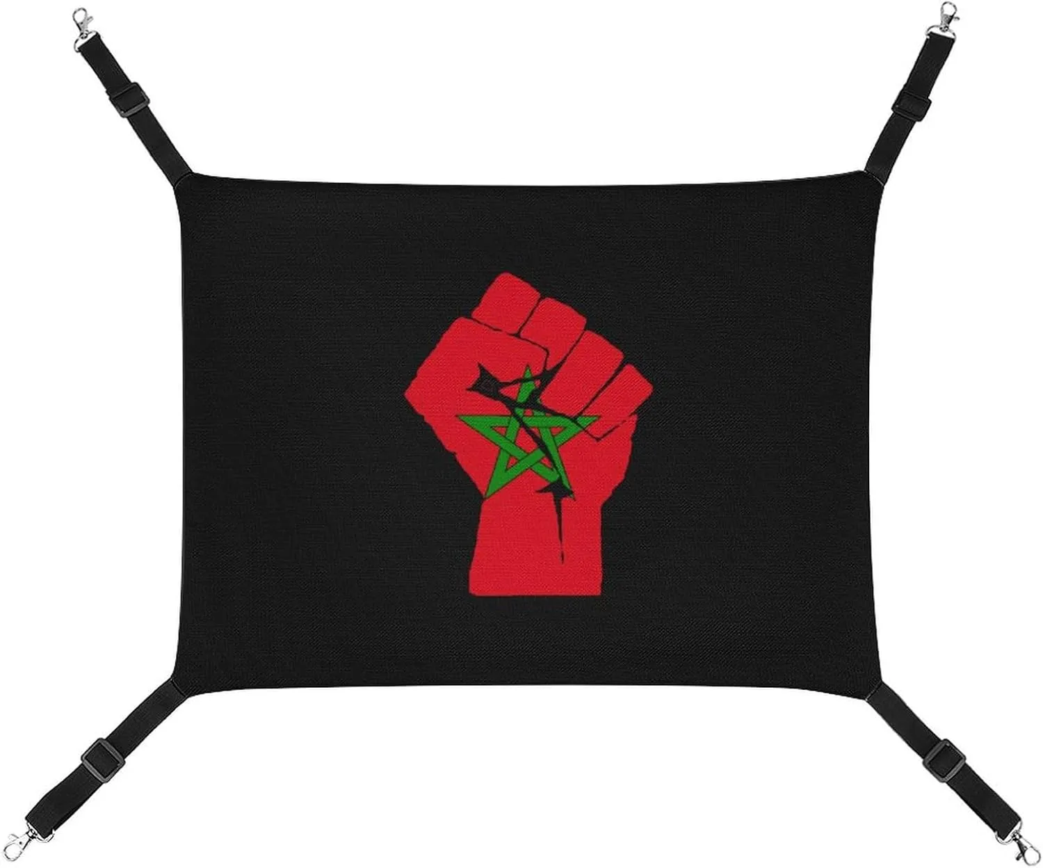 Bed Soft Breathable Pet Hammock for musical Cage Pet Sleeper for Kitten Ferret Puppy Rabbit Raised Fist Morocco Flag Hanging Cat 