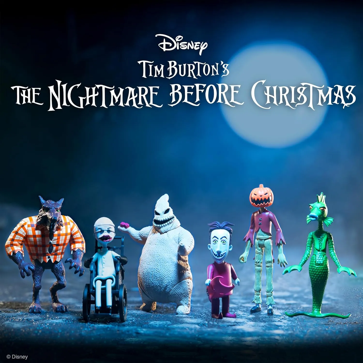 Before Christmas Wolfman - 3.75" Disney Action Figure with artiste default array torrid exotic band Accessory Classic Movie Collectibles and Retro Toys Super7 Tim Burton's The Nightmare 