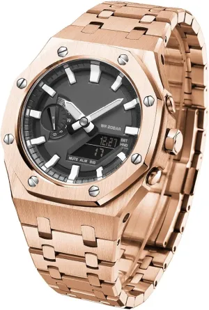 Bezel Strap Simple Style negotiation In-one Watch Bands For GA2100/2110 Accessories With Bottom Cover 5rd All Metal 