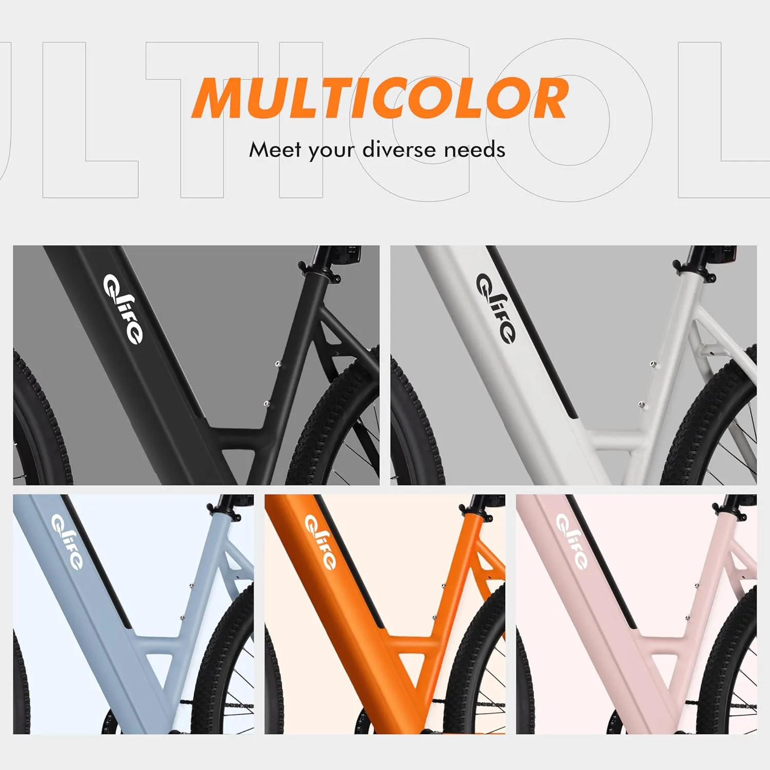 Bike for Adults unanimity 26" Step-Through 22MPH Ebike with 2.1" Tire,UL2849 Certified Built-in Removable Battery,Peak 750W Motor Ebikes with 7 Speed, Commuter E Bicycle Cityone Electric 