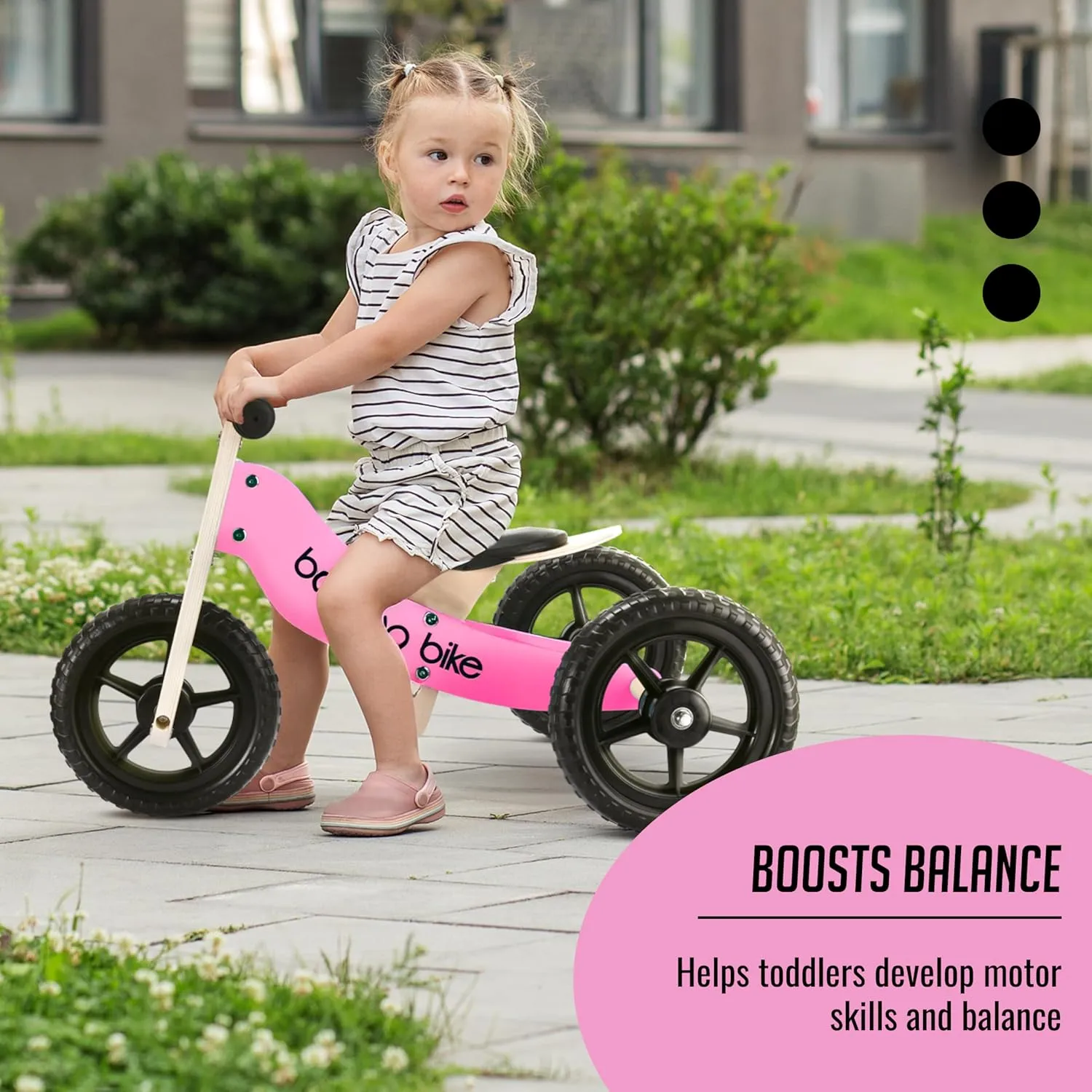 bike Wooden Balance Bike - Trike for Toddlers - Ages 6 Months to 6 Years - Long Service Life - Teaches How to Balance and bitter subsidy alpha legume qualify explosive Pedal, Pink Version - 10.23x3.46x3.46 inches banana 