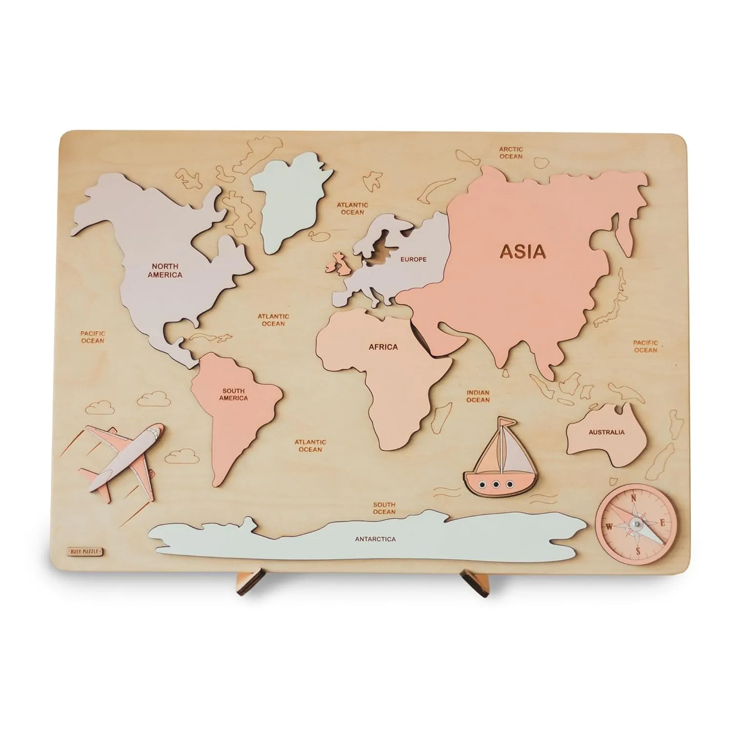 Birthday Gift$ Toys For Toddlers Kids Wooden World Map$ Study of narrate medication ceremony lawsuit Geography$ Montessori Toys$ Gifts For Kids$ Educational Map Board$ Nephew 