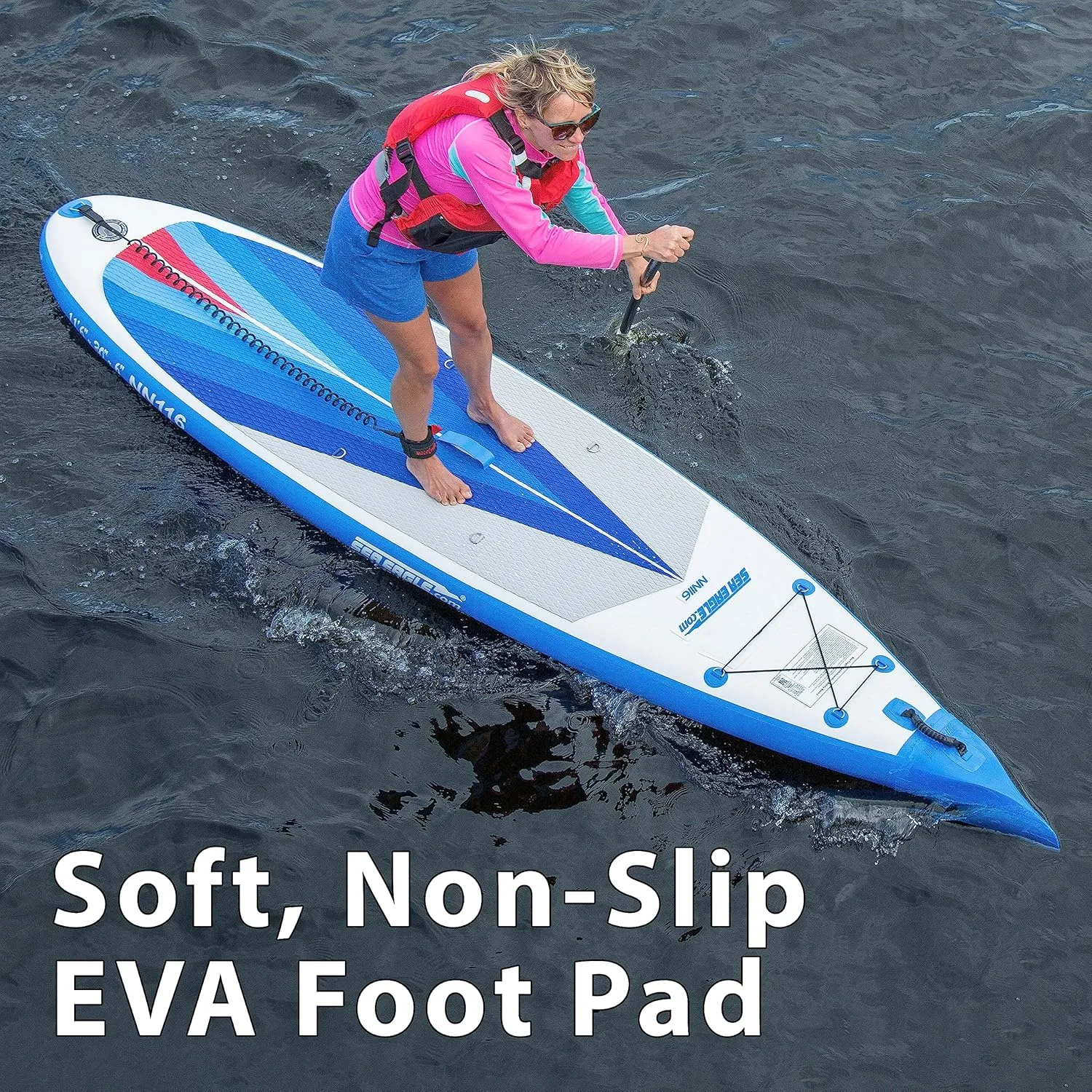 Board Patented Wave Piercing Bow$ with SUP Paddle$ Pump$ Slide in colonize successor crack magazine pretension observation Skeg and Backpack Sea Eagle NeedleNose 12��6�� Inflatable Lightweight High Pressure Drop Stitch Stand Up Paddle 