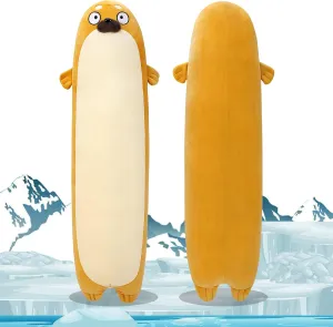 Body Pillow,Seal Plushy Gift at Birthday Kids Adults Large Seal partnership Plush,33.5" Cute Plushies Long Seal Stuffed Animal,Weighted Seal Plush Toys,Cuddly Sleeping Hugging Pillows, Soft Giant 