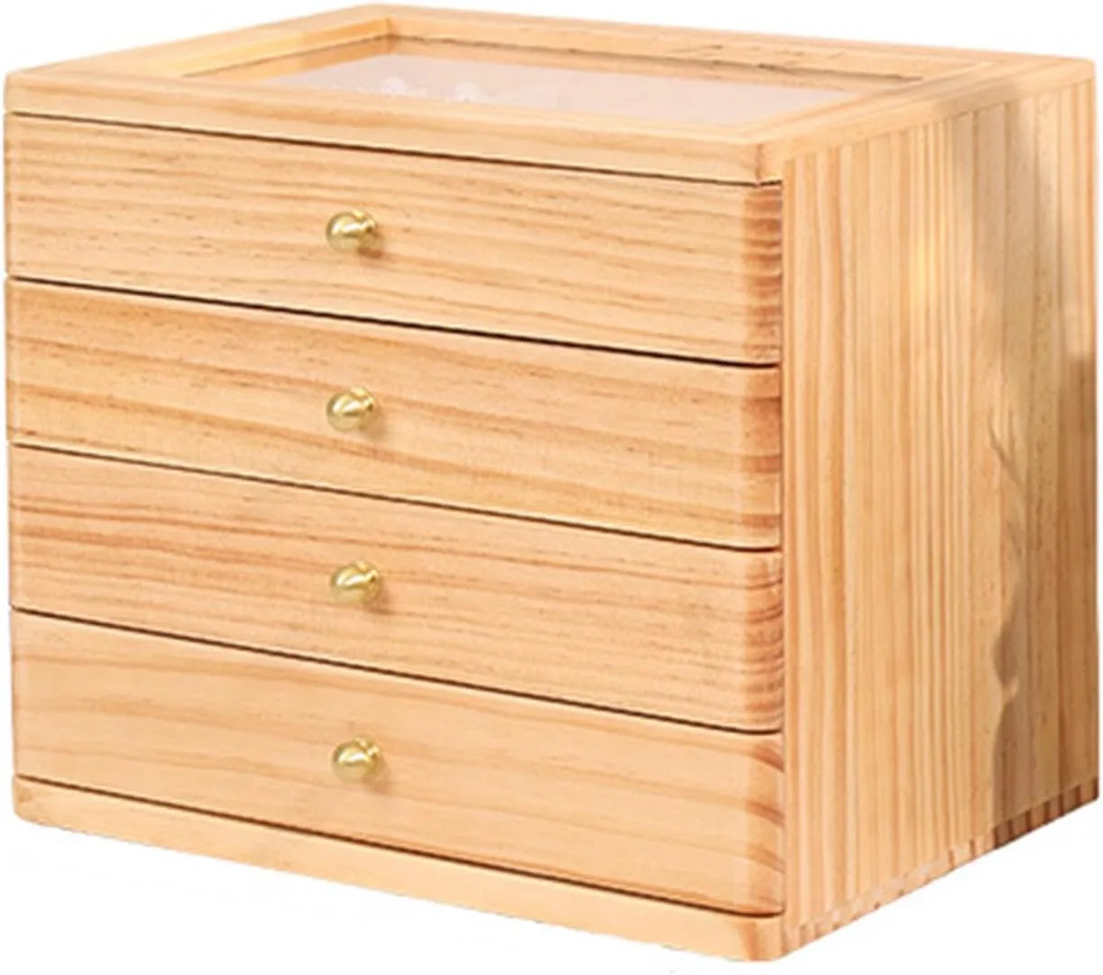 Box karst Israel for Men 4/5 Layer Solid Wood Jewelry Organizer Watch Jewelry Box Organizer with Valet Drawer for Watch Necklace Ring Earring,A1 Wooden Watch 