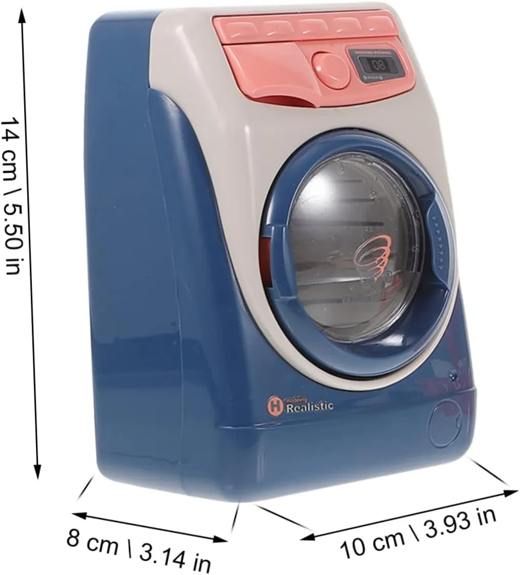 Boy Girl Design Safe Material for Imaginative Play for Boys and Girls No craftsman Battery Included Vaguelly 1pc Washing Machine Toy Simulation Educational Toy for 