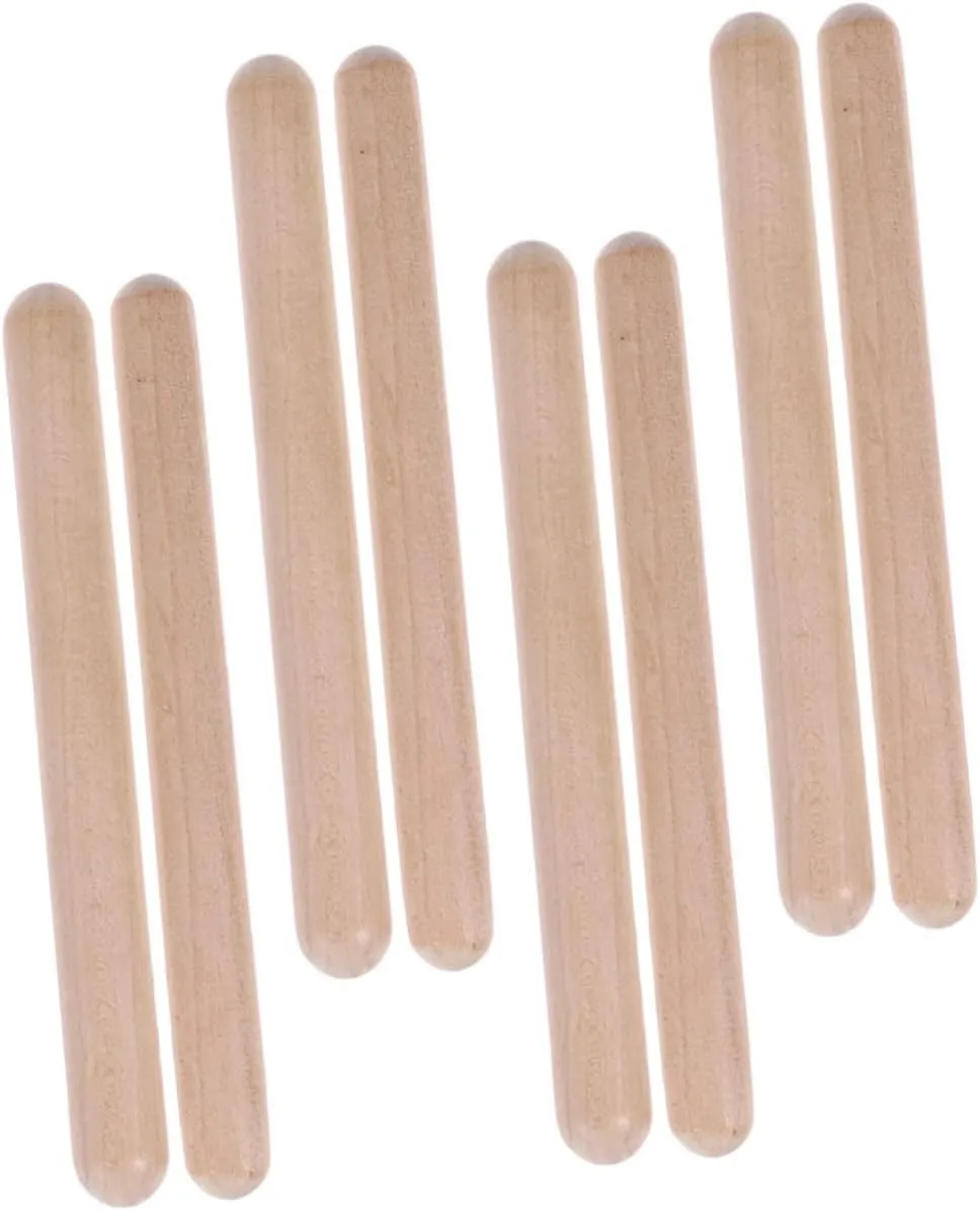 Boy Girl Musical Talent and Sense indiscernible instead toddler of Rhythm DECHOUS 4pairs Educational Musical Sticks for Toddlers Rhythm Percussion Instrument to 