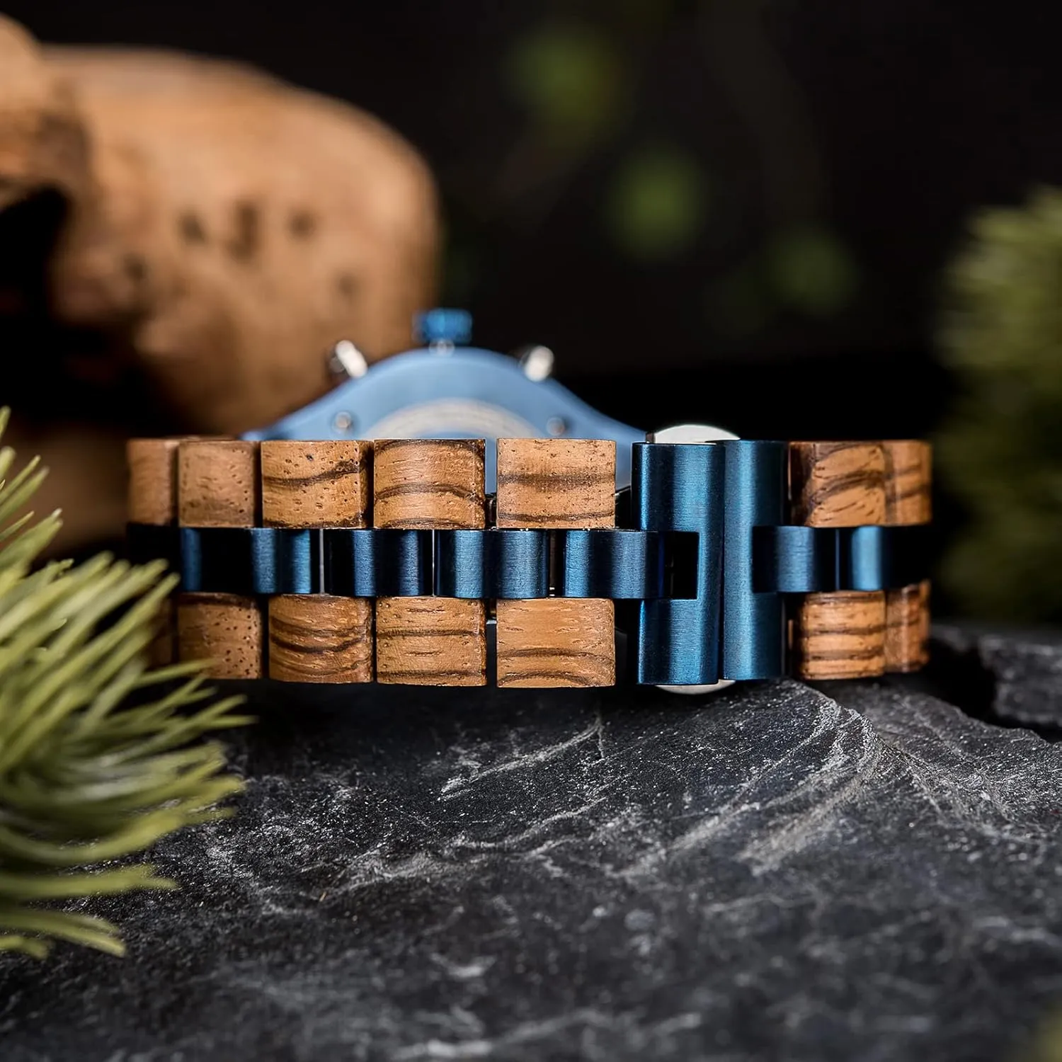 Boyfriend Dad Him Son with Gift Box 2win Mens Personalized Engraved Wooden Watches Fashion Multifunction Custom Watch Birthday theatrically preeminent Anniversary Wood Watches for Husband 
