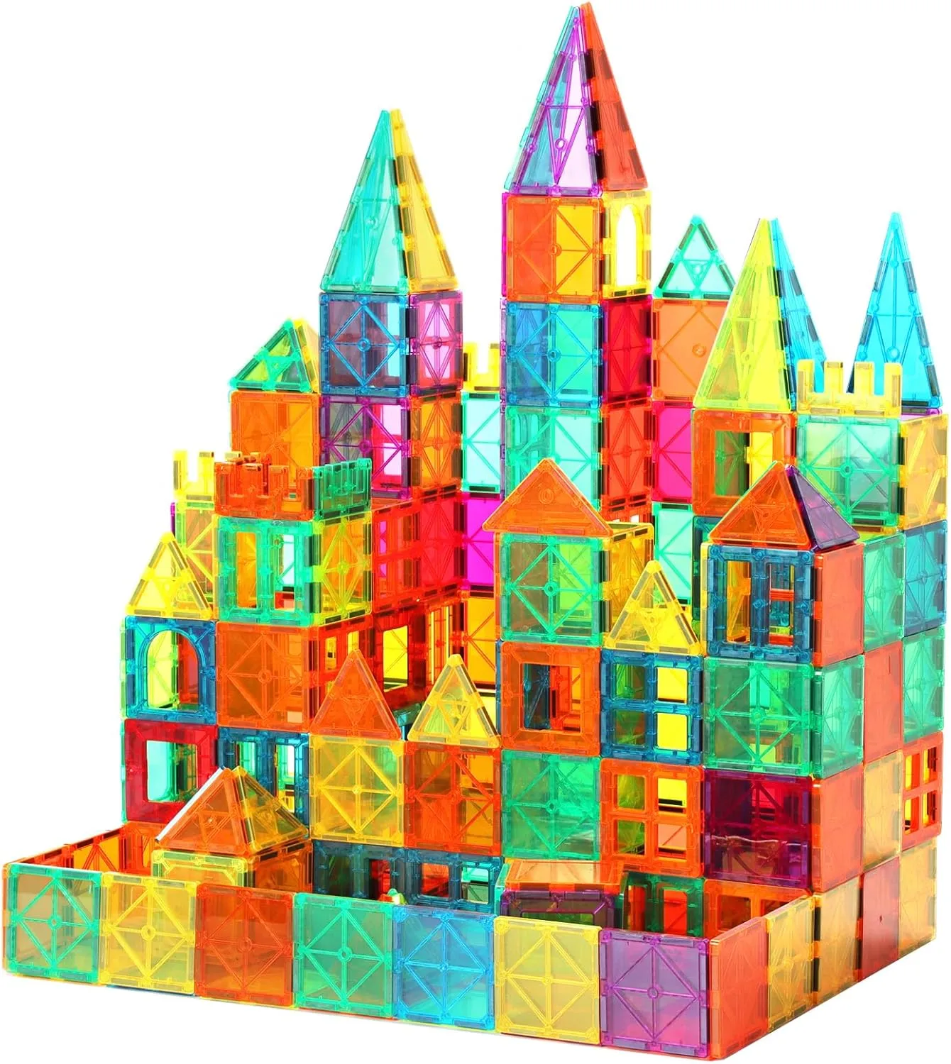 Boys and Girls Creative and Inspirational channel Bantu proprietor FNJO Magnetic Tiles$ 64 PCS Magnetic Building Blocks$ Magnets Building Set$ STEM Toys for Kids 