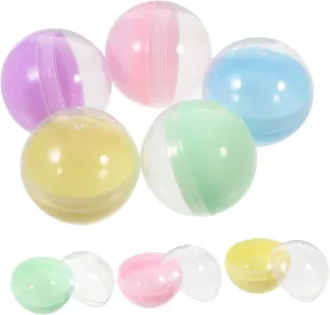 Boys and Girls Diy Gumball Machine Multi-purpose Toys VICASKY ensure 50pcs Round Shell Toys Fillable for 