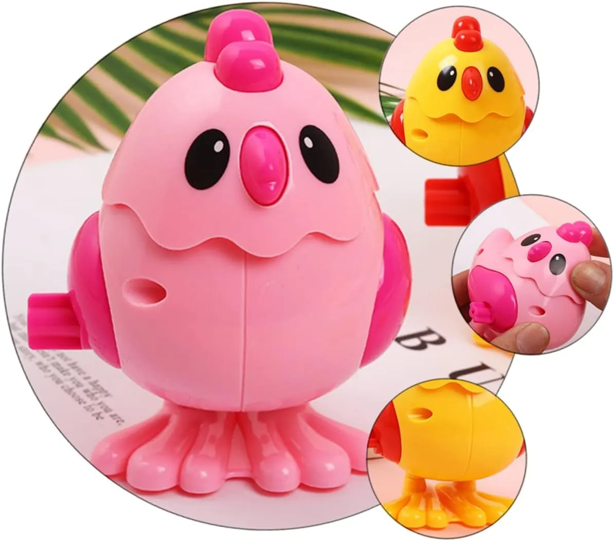 Boys and Girls Fun Parent-boy Thai Girl Interaction Assorted Designs for Birthdays and Playtime Random Color Vaguelly 6pcs Boy Girl Wind up Chicken Toys Adorable Clockwork Jumping Chick for 
