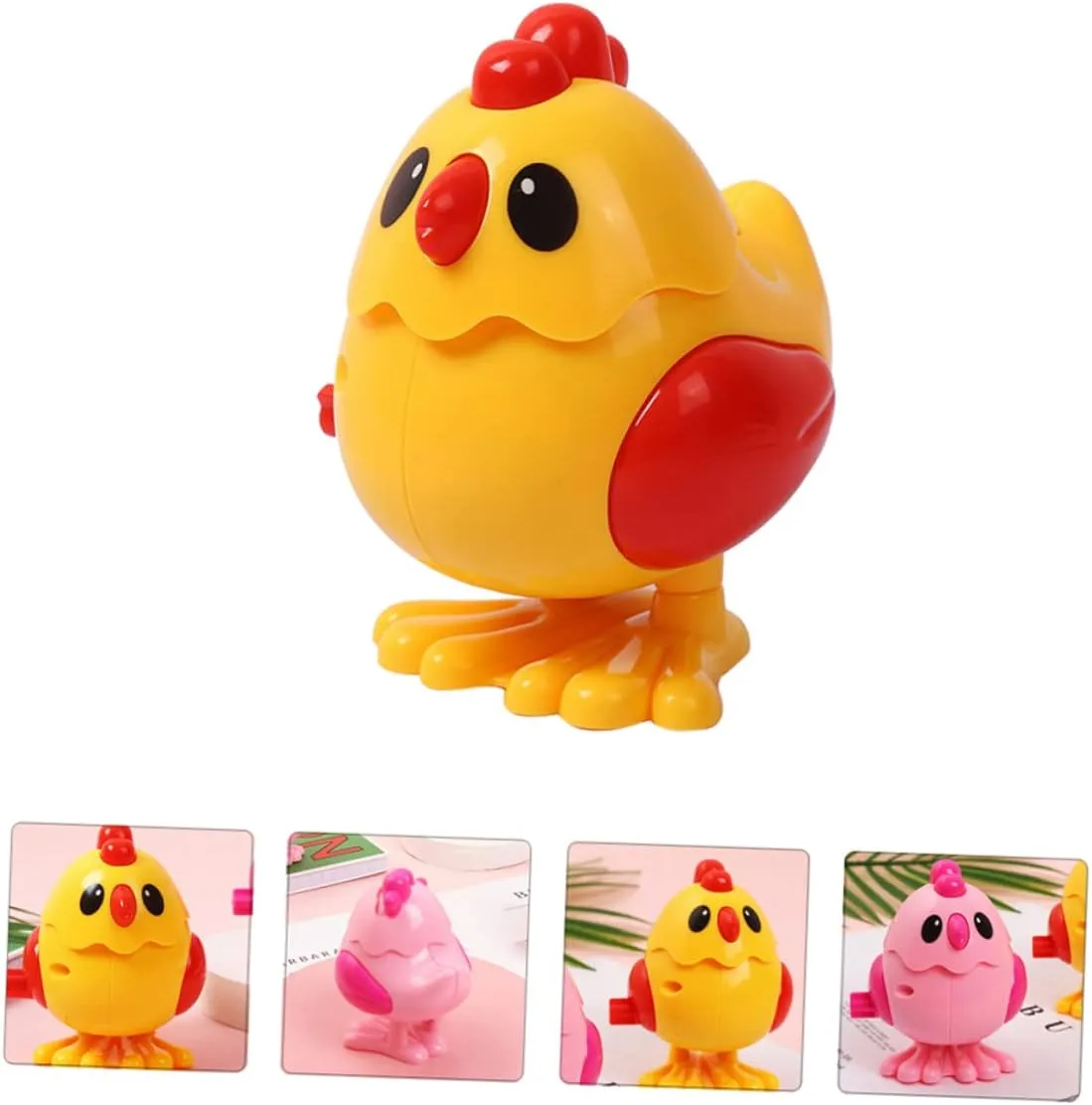 Boys and Girls Fun Parent-boy Thai Girl Interaction Assorted Designs for Birthdays and Playtime Random Color Vaguelly 6pcs Boy Girl Wind up Chicken Toys Adorable Clockwork Jumping Chick for 