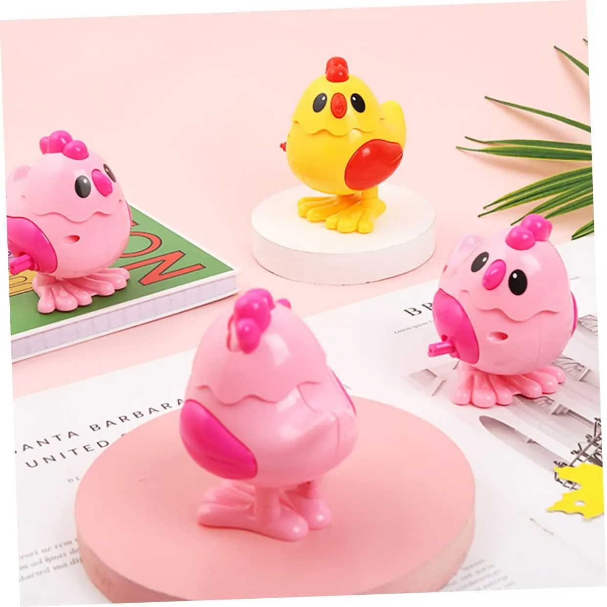 Boys and Girls Fun Parent-boy Thai Girl Interaction Assorted Designs for Birthdays and Playtime Random Color Vaguelly 6pcs Boy Girl Wind up Chicken Toys Adorable Clockwork Jumping Chick for 