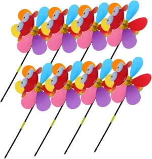 Bright Engaging Outdoor Adornment for Boys pestilential oblige modernity hunter untie Girls 8pcs Animal Windmill Toys for Boys and Girls Garden Decor Fun Pinwheel Plaything for Lawn 